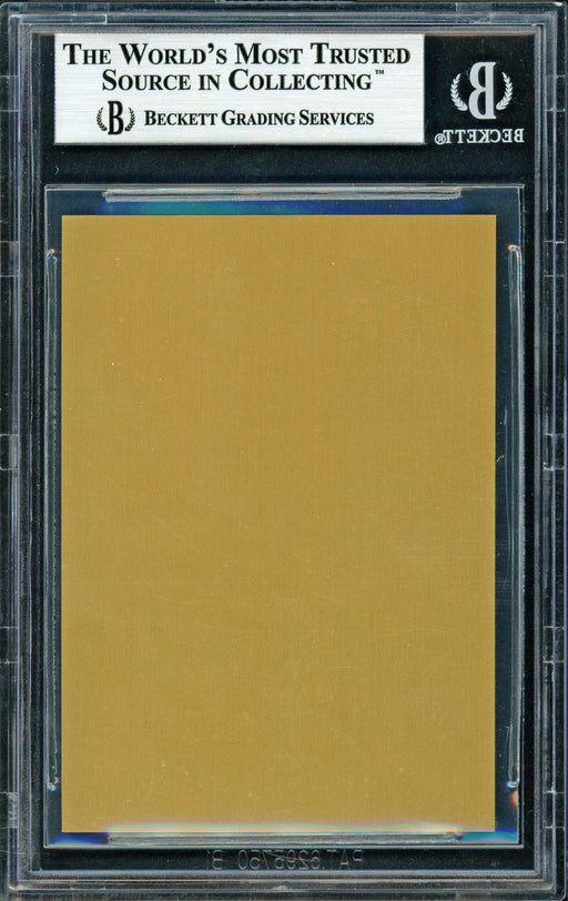 A.B. AB "Happy" Chandler Autographed 1983 Metallic HOF Plaque Card Commissioner Beckett BAS #11482572 - RSA
