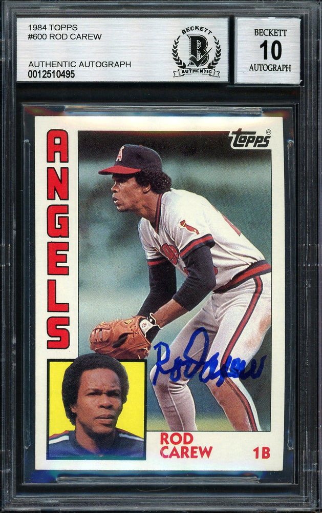 Rod Carew Autographed and Framed California Angels Jersey