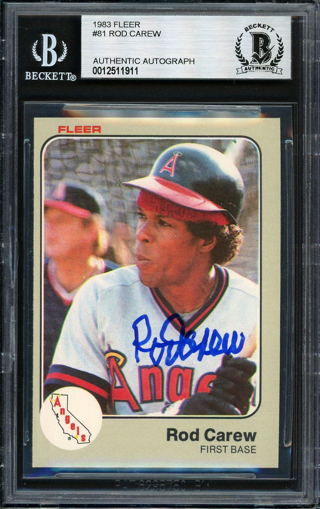 Rod Carew Autographed and Framed California Angels Jersey