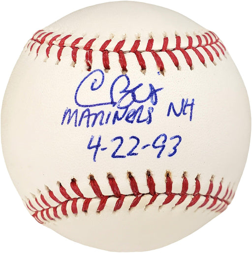 Chris Bosio Autographed Official MLB Baseball Seattle Mariners "Mariners NH 4-22-93" PSA/DNA Stock #20921 - RSA