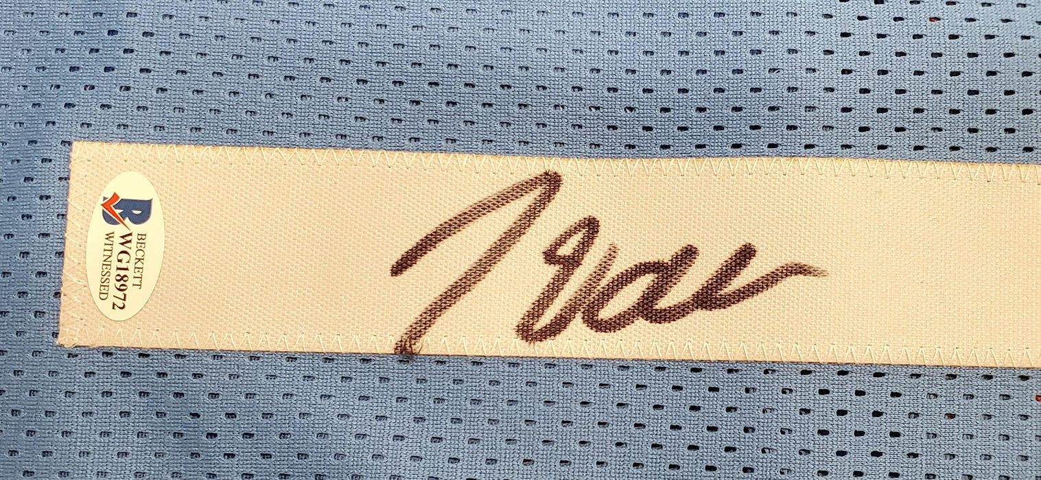 Houston Rockets John Wall Autographed Light Blue Jersey Beckett BAS Stock #189803 - RSA