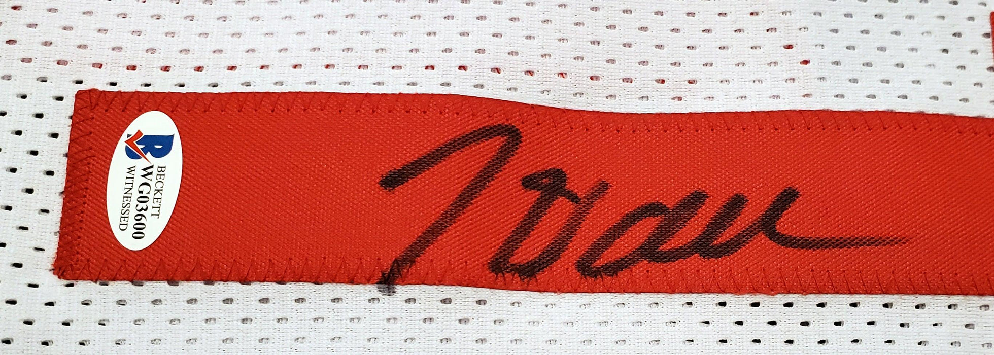 Houston Rockets John Wall Autographed White Jersey Beckett BAS Stock #189807 - RSA