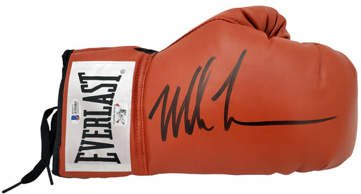 Mike Gerald Tyson Autographed Red Everlast Boxing Glove Steiner sports –