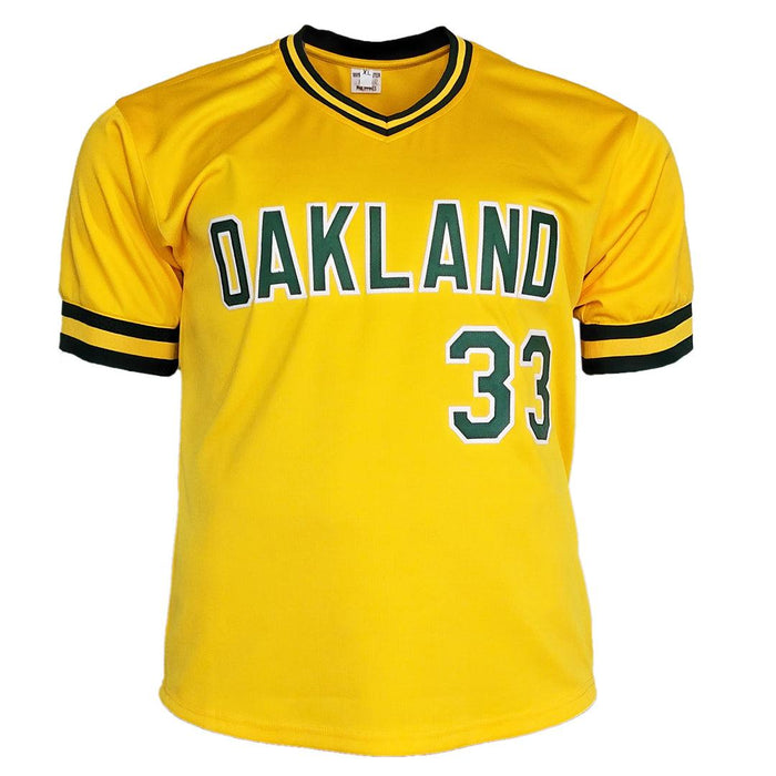 Jose Canseco Autographed Oakland White Custom Baseball Jersey - BAS