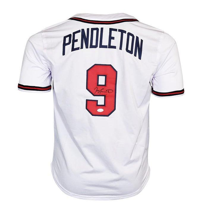 Terry Pendleton Signed Atlanta White Baseball Jersey (JSA) - RSA