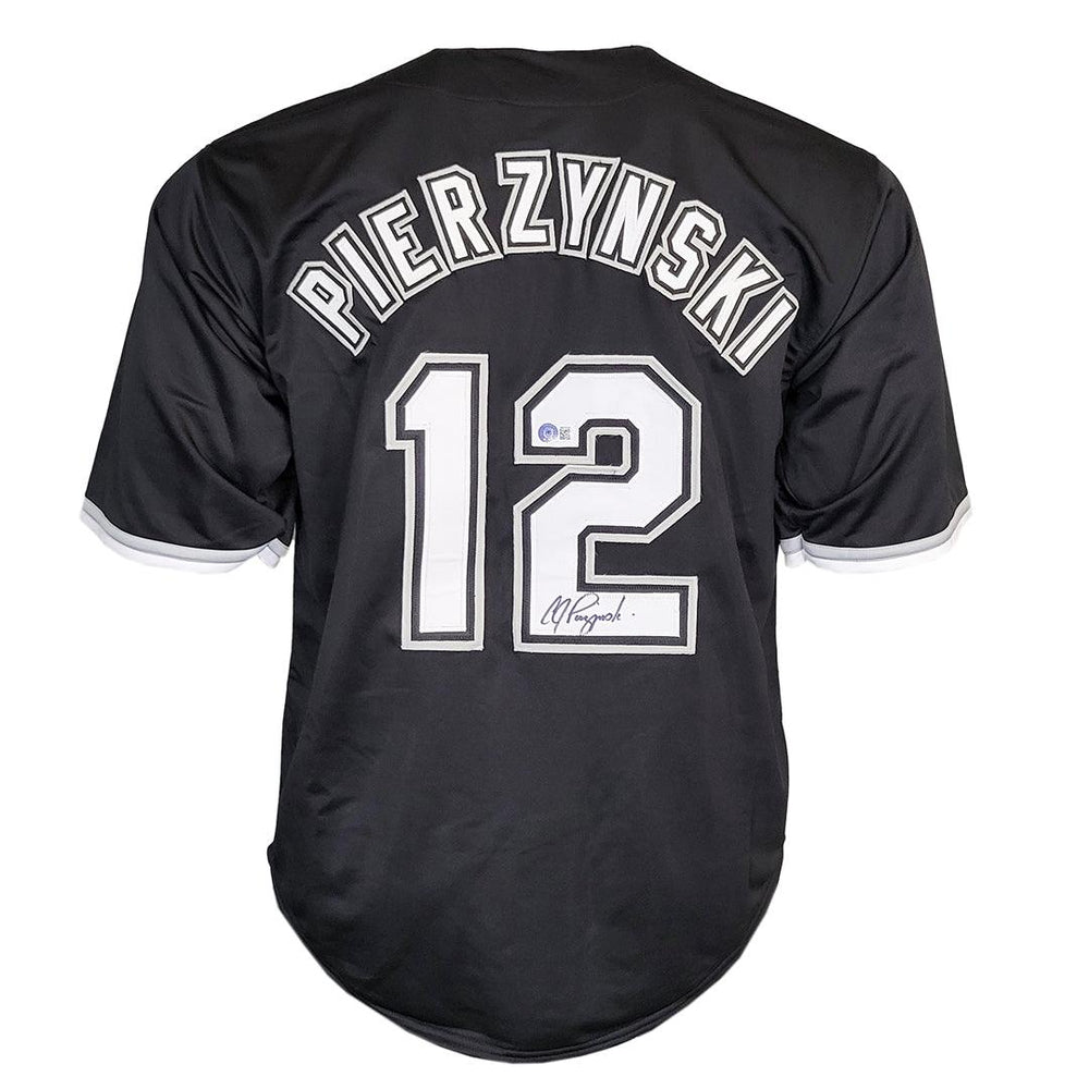 AJ Pierzynski Signed Chicago Black Baseball Jersey (Beckett) — RSA