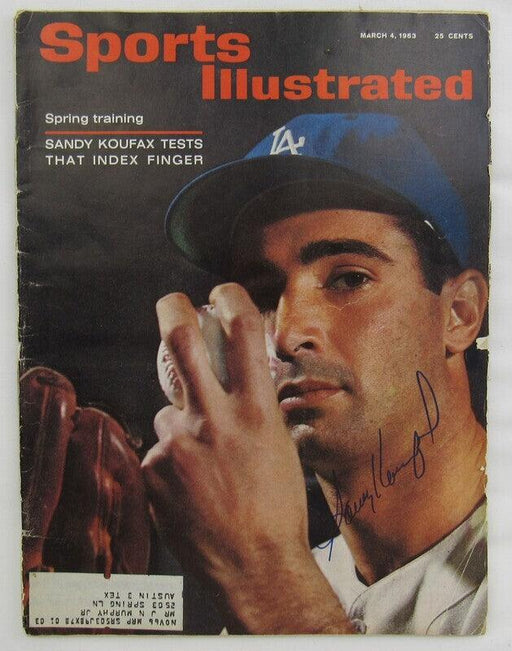 sandy koufax signed sports illustrated magazine 3463 issue jsa nn70691 certificate of authenticity