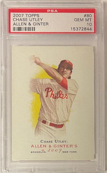  2007 Topps Allen and Ginter #80 Chase Utley - Philadelphia  Phillies : Collectibles & Fine Art
