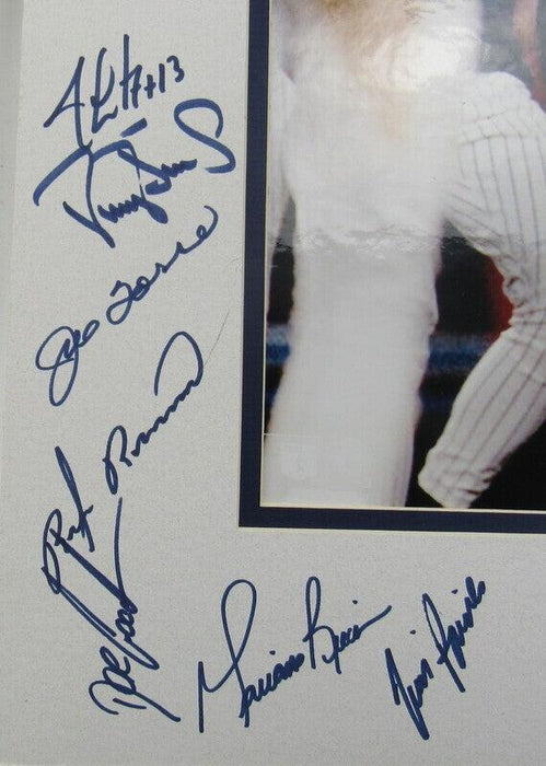 New York Yankees Dwight Gooden Darryl Strawberry Jim Leyritz +18 Signed Matted Photo JSA XX38390 - RSA