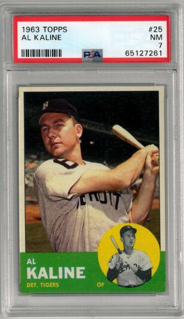 Al Kaline 1968 Topps Baseball Card #240- BVG Graded 7 Near Mint