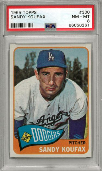  1965 Topps # 300 Sandy Koufax Los Angeles Dodgers