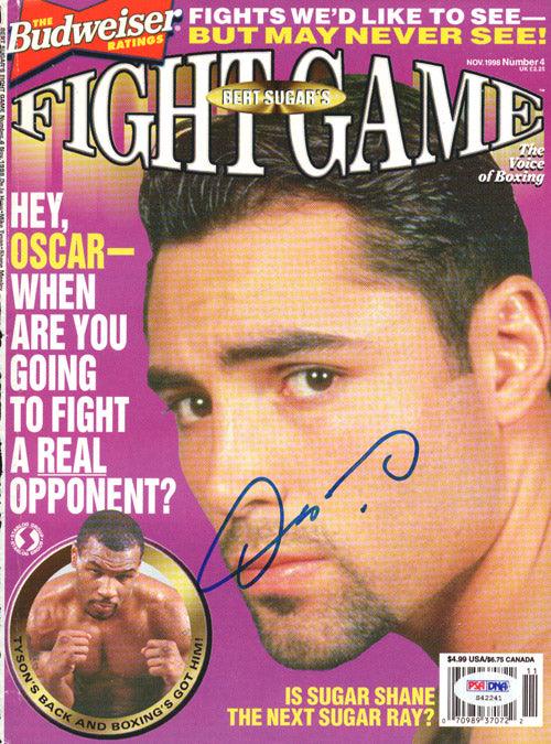 Oscar De La Hoya Autographed Fight Game Magazine Cover PSA/DNA #S42241 - RSA