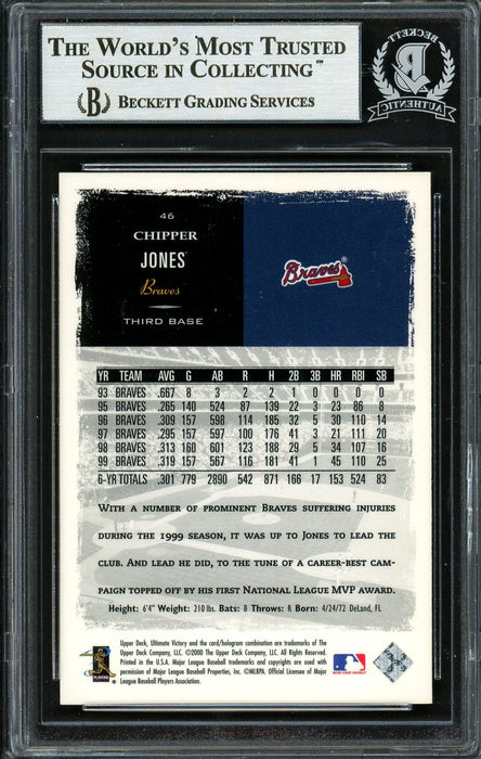 Chipper Jones 2000 Upper Deck Ultimate Victory #46 Atlanta Braves