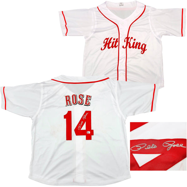 Cincinnati Reds Pete Rose Autographed Framed White Jersey PR Holo