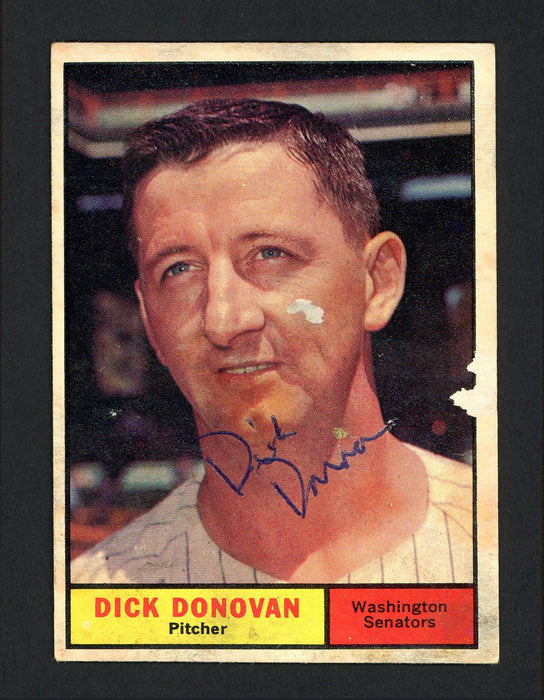  1961 Topps # 414 Dick Donovan Washington Senators