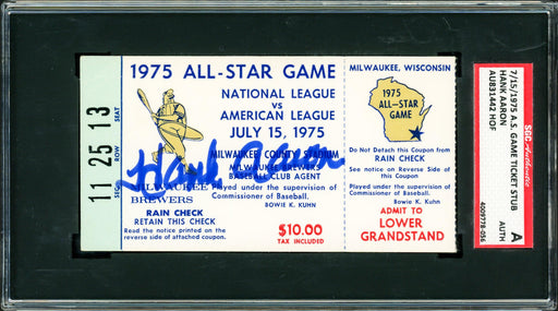 Lot Detail - 1975 Hank Aaron Milwaukee Brewers Game-Used & Autographed  Jersey (JSA)