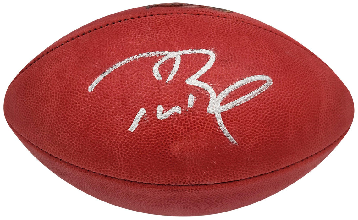 Tom Brady Autographed Official NFL Leather Super Bowl XXXVIII Logo Foo — RSA