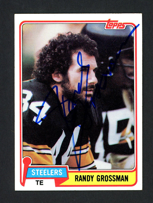 Randy Grossman Autographed 1981 Topps Card #256 Pittsburgh Steelers SKU #160264 - RSA