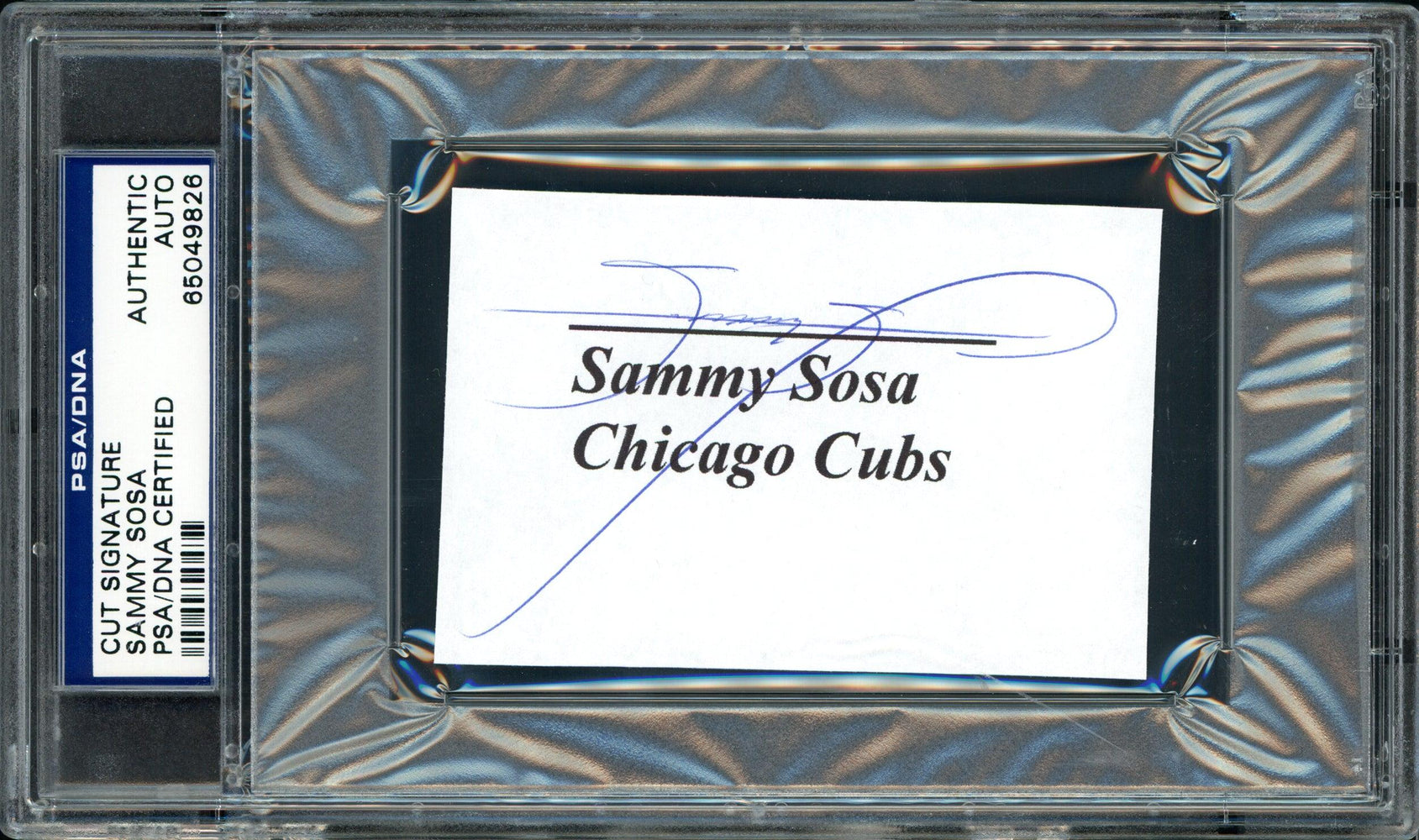 Sammy Sosa Autographed Framed Cubs Jersey