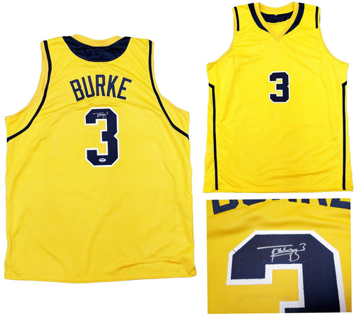Michigan Wolverines Trey Burke Autographed Yellow Jersey PSA/DNA Stock #200887 - RSA