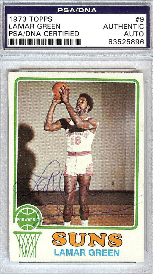 Lamar Green Autographed 1973 Topps Card #9 Phoenix Suns PSA/DNA #83525896 - RSA