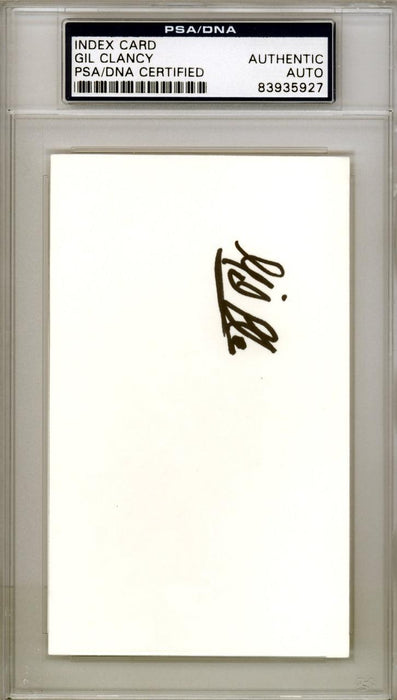 Gil Clancy Autographed 3x5 Index Card PSA/DNA #83935927 - RSA