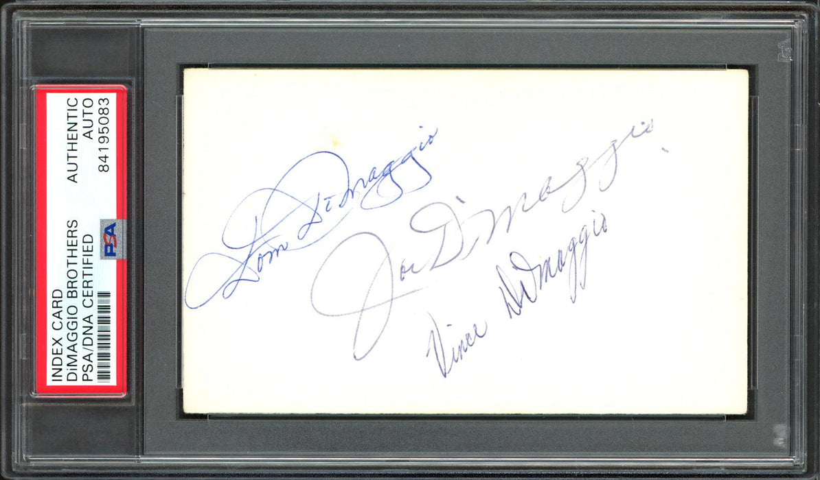 Vince DiMaggio Autographed Memorabilia