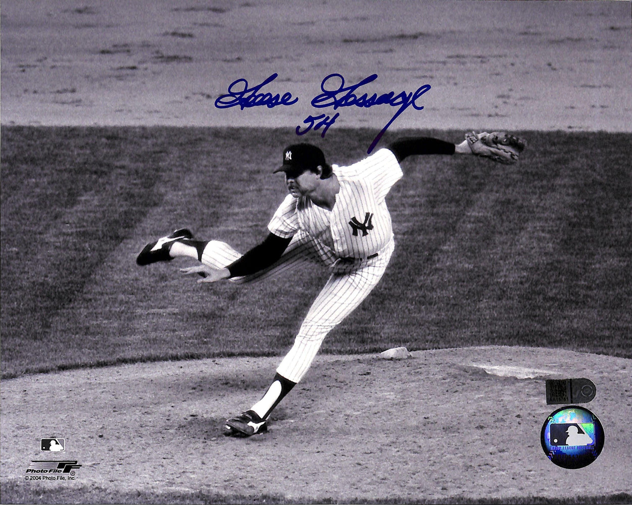 goose gossage signed 8x10 photo aiv certificate of authenticity