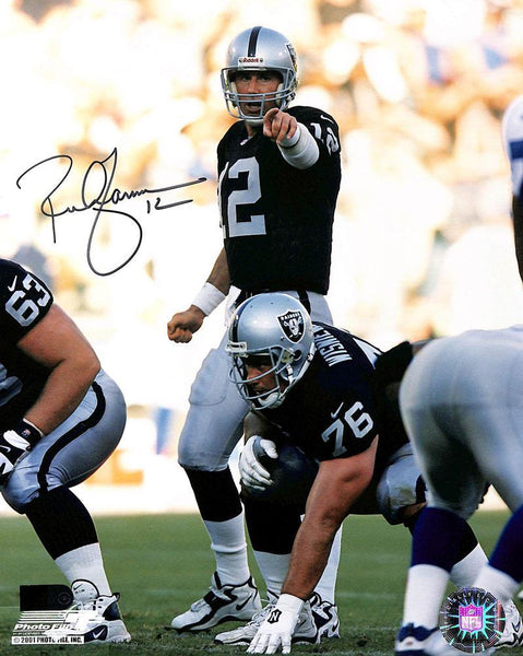 Rich Gannon Signed And Inscribed #12 8x10 Rolling Out (AIV) — RSA