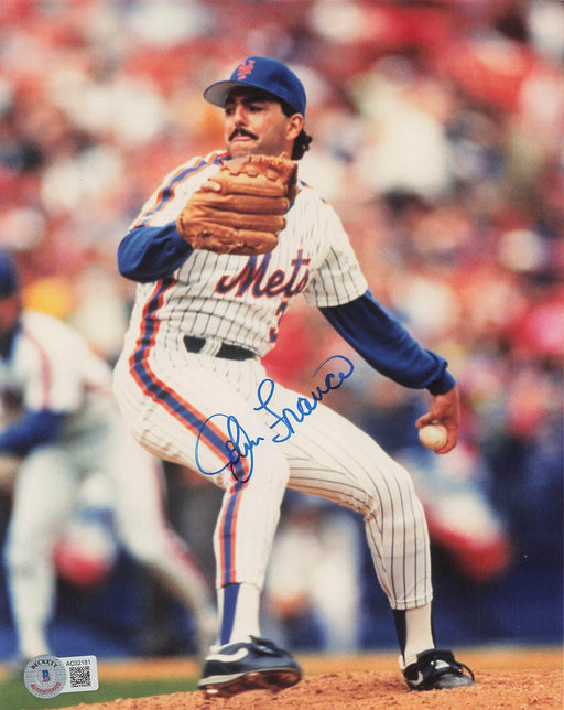 John Franco Autographed New York Mets Team Set Card