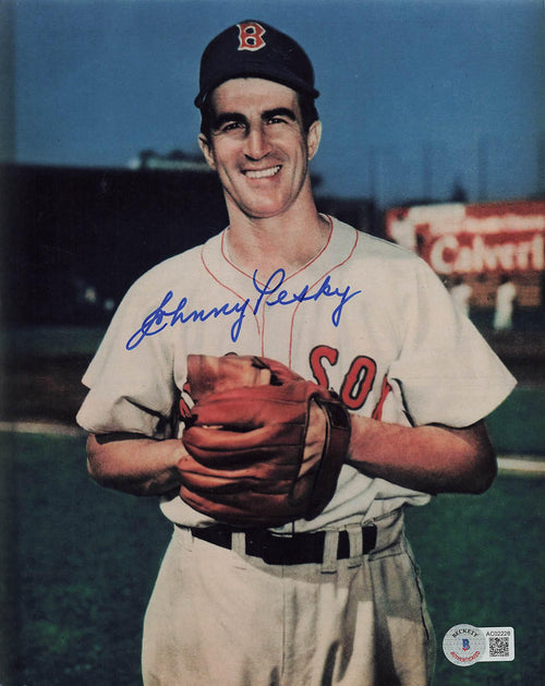 AUTOGRAPHED JOHNNY PESKY 8X10 Boston Red Sox photo