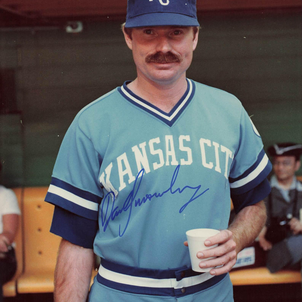 Dan Quisenberry Signed 8x10 Photo Kansas City Royals (BAS AC02236)