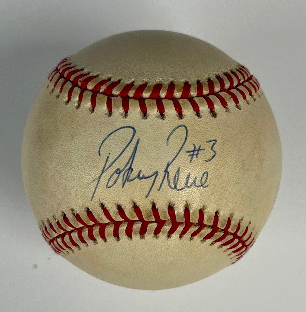 Pokey Reese Signed Baseball Rawlings MLB (BAS AC02960)