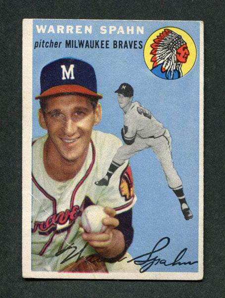 Warren Spahn Signed Milwaukee Braves Jersey.  Baseball