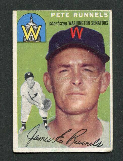 1954 Topps #6 Pete Runnels Washington Senators Baseball Card - RSA