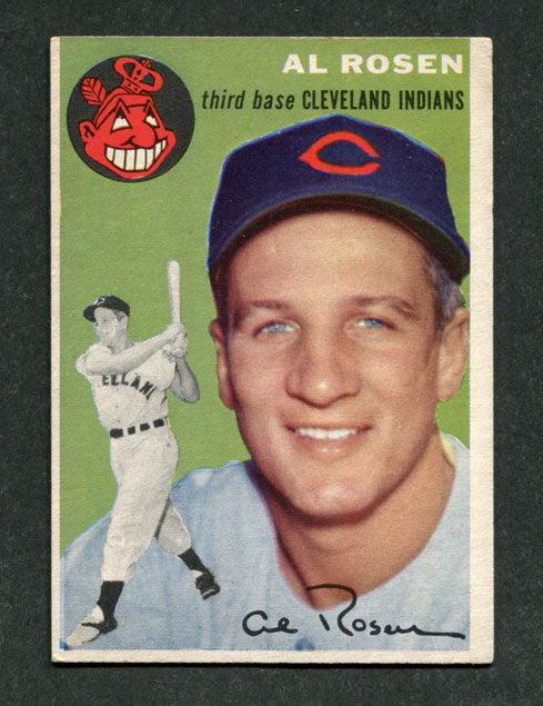 1954 Topps #15 Al Rosen Cleveland Indians Baseball Card - RSA
