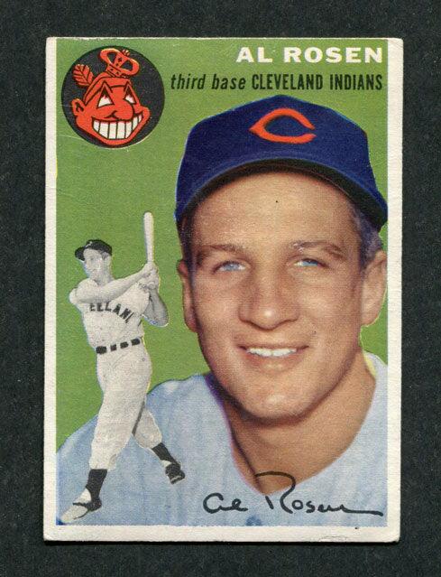 1954 Topps #15 Al Rosen Cleveland Indians Baseball Card - RSA