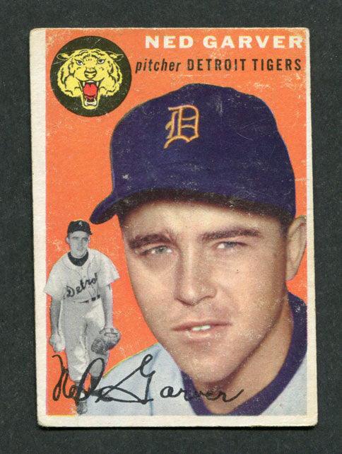 1954 Topps #44 Ned Garver Detroit Tigers Baseball Card - RSA