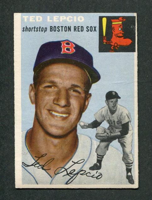 1954 Topps #66 Ted Lepcio Boston Red Sox Baseball Card - RSA