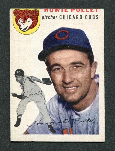 1954 Topps #89 Howie Pollet Chicago Cubs Baseball Card - RSA