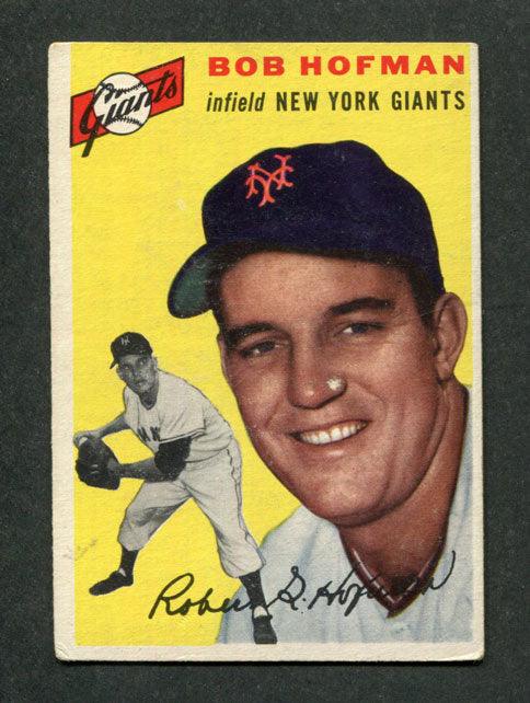 1954 Topps #99 Bob Hofman New York Giants Baseball Card - RSA