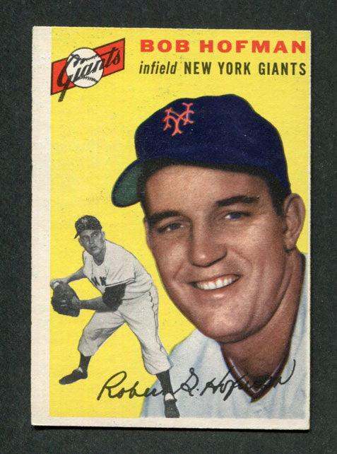 1954 Topps #99 Bob Hofman New York Giants Baseball Card - RSA