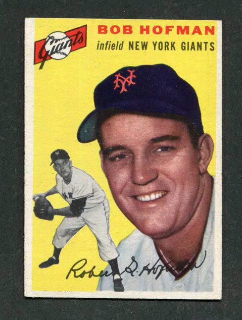 1954 Topps #99 Bob Hofman New York Giants Baseball Card - RSA