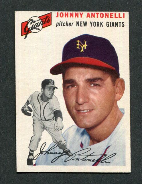 1954 Topps #119 Johnny Antonelli New York Giants Baseball Card - RSA