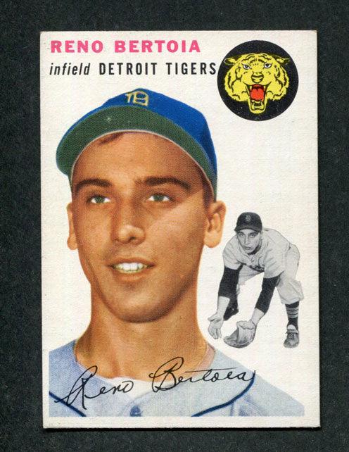 1954 Topps #131 Reno Bertoia Detroit Tigers Rookie Baseball Card - RSA