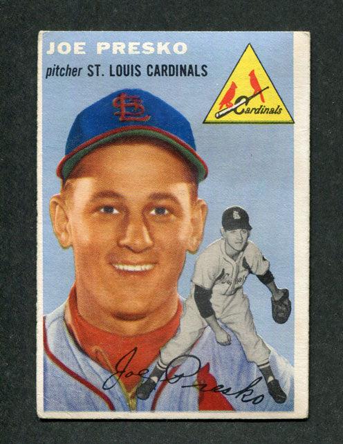 1954 Topps #135 Joe Presko St. Louis Cardinals Baseball Card - RSA