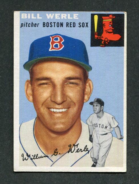 1954 Topps #144 Bill Werle Boston Red Sox Baseball Card - RSA