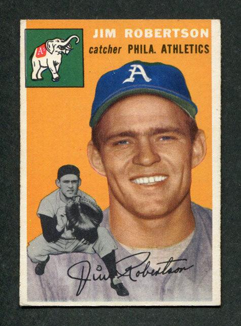 1954 Topps #149 Jim Robertson Philadelphia Athletics Baseball Card - RSA