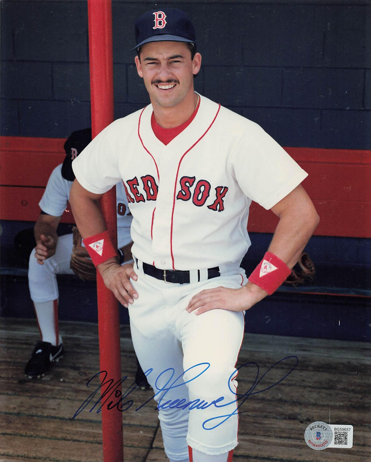 Mike Greenwell Signed 8x10 Photo Boston Red Sox (BAS BG59657