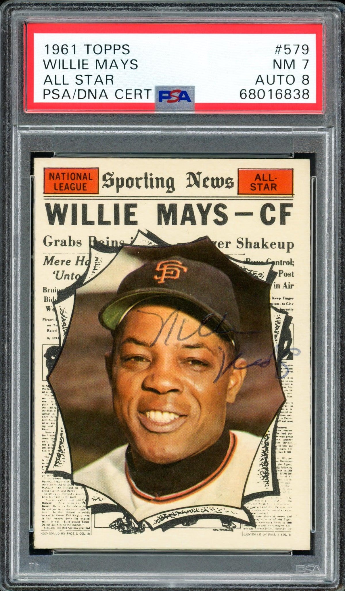 Willie Mays Signed Giants Jersey (PSA COA)